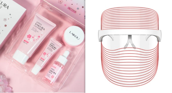 LED Facial Mask 7 Modes – Skin Whitening, Anti-Aging & Home Spa Therapy