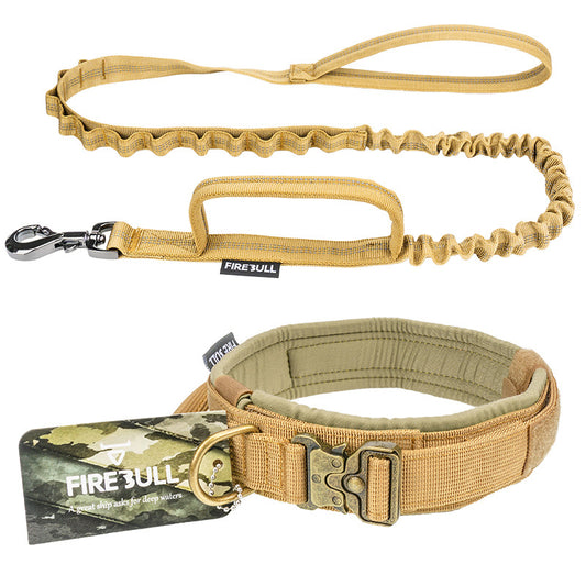 Tactical Dog Collar & Leash Set – Heavy-Duty Training Gear for Strong Dogs