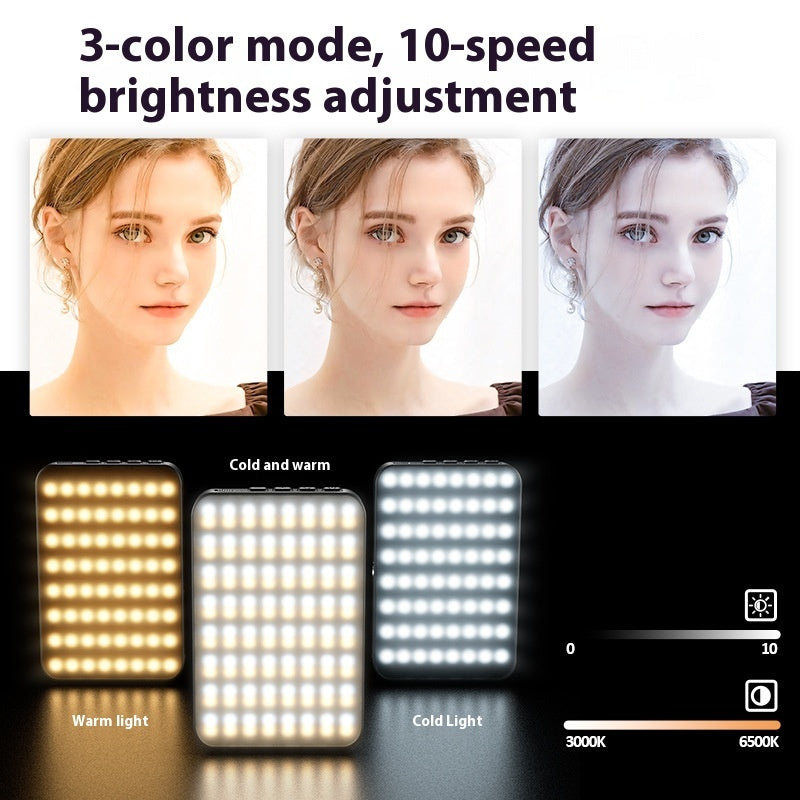 Magnetic LED Fill Light for Smartphone & Camera – Portable Clip-On Photography Lighting