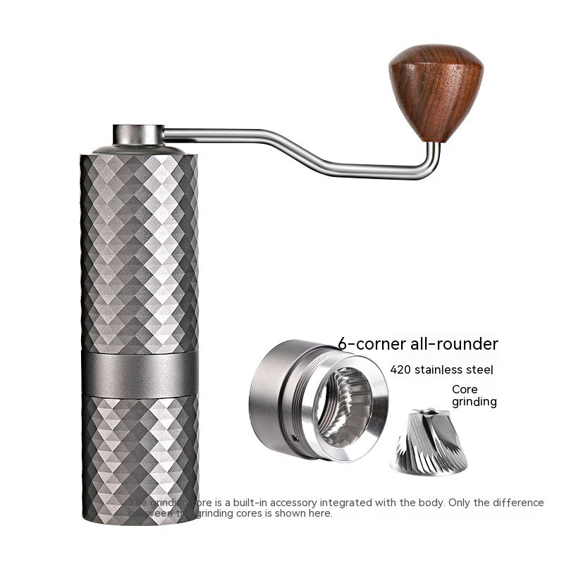 Luxury Manual Coffee Grinder – Diamond Ceramic Burr for Perfect Beans