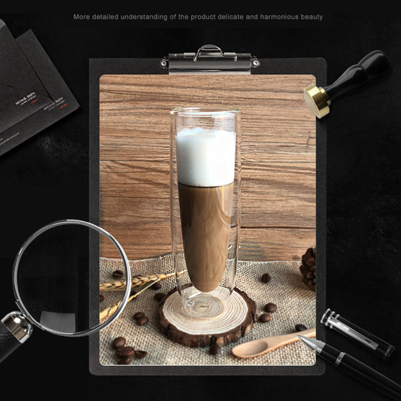 Double-Wall Borosilicate Glass Coffee Mug