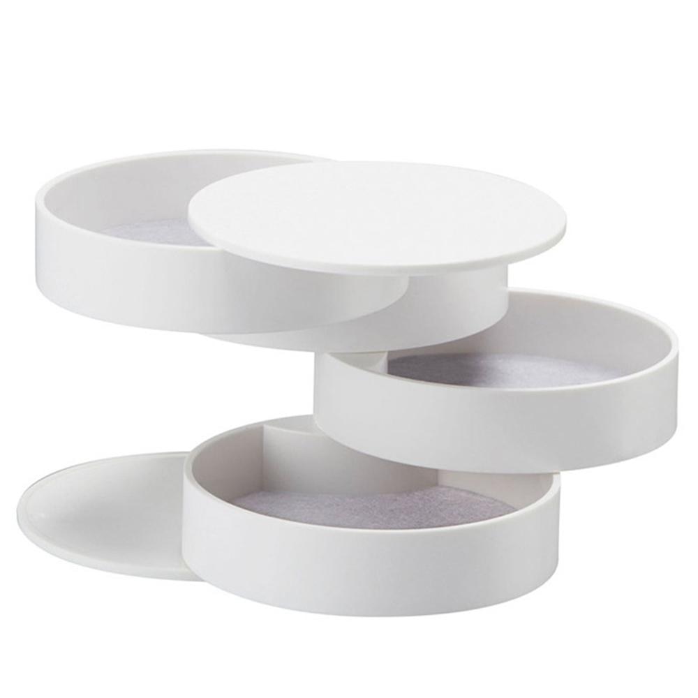 Luxury Plastic Jewelry Box Storage Container – Multi-Compartment Organizer for Rings, Earrings & Accessories