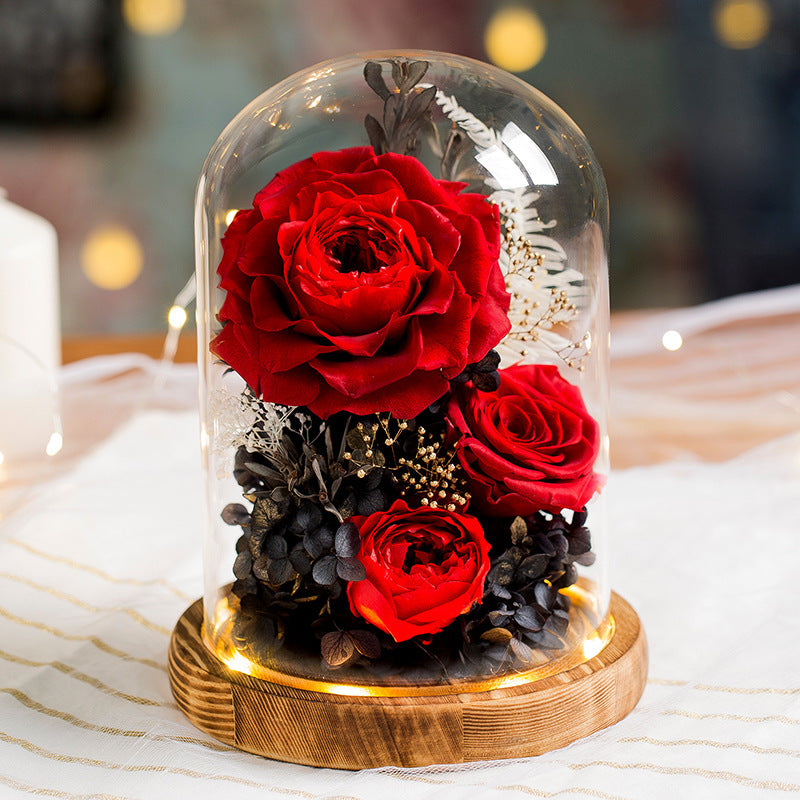 Elegant DIY Glass Cover Gift Box - Luxury Birthday & Special Occasion Gift