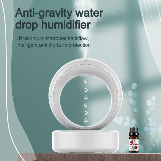 Anti-Gravity Water Drop Humidifier – Silent Levitating Mist Diffuser