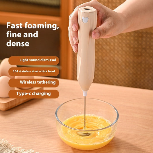 Electric Handheld Milk Frother – Mini Coffee & Matcha Foam Maker