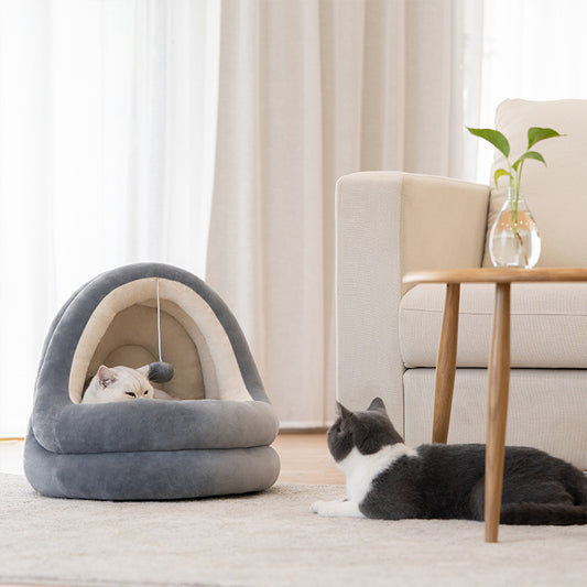 Luxury Cat House Bed – Soft & Cozy Pet Sofa Mat for Cats & Kittens