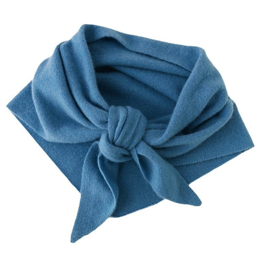 100% Pure Cashmere Knitted Shawl – Small Korean Style Unisex Wrap