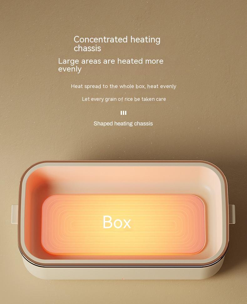 No-Water Heating Electric Lunch Box – Portable, Rechargeable & USB Powered