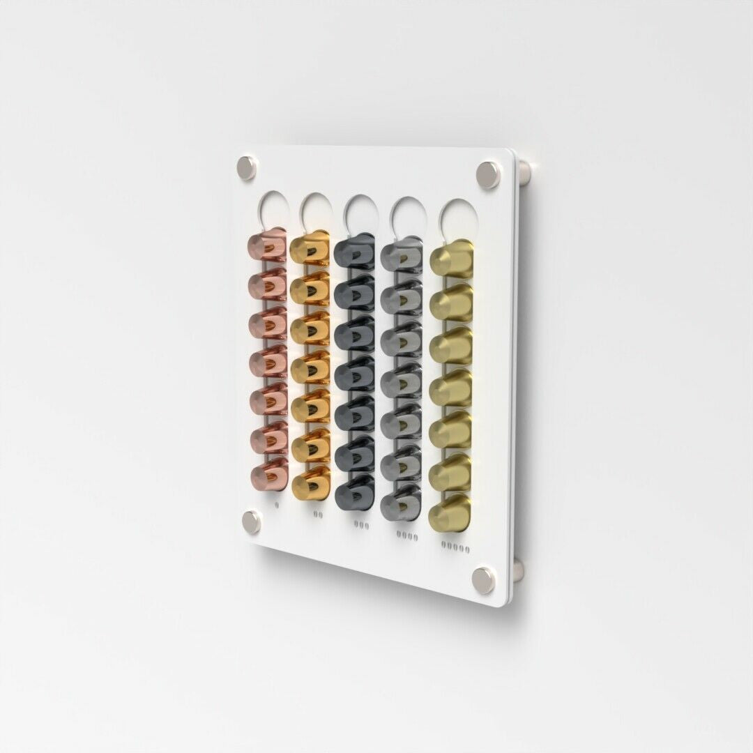 Premium Wall Coffee Pod Rack – Stylish Kitchen Organizer