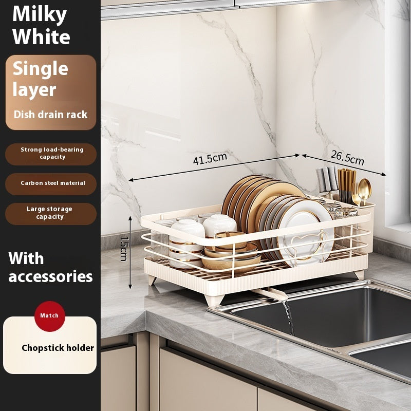 Countertop Bowl & Dish Rack – Self-Draining, Multi-Purpose Kitchen Organizer