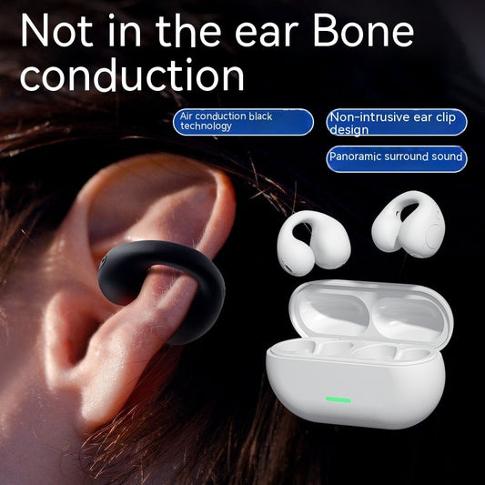Wireless Bone Conduction Ear Clip Bluetooth 5.3 Headset – TWS, Comfortable, Sports