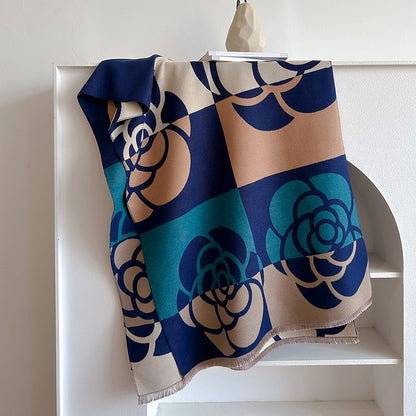 Dual-Use Winter Scarf & Cloak | Women’s Warm Wrap