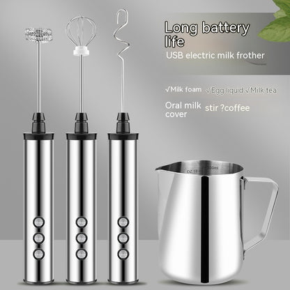 Premium Handheld 3-Head Milk Frother – Perfect for Coffee, Latte & Cappuccino