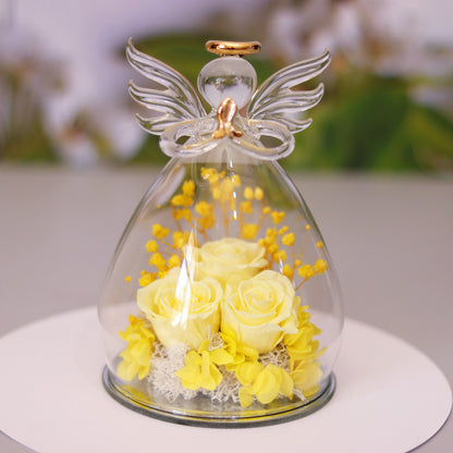 Eternal Angel Rose Glass Dome Gift Box – A Timeless Symbol of Love