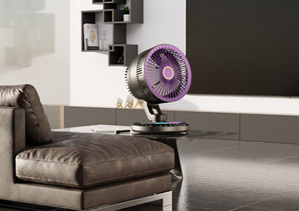 Elegant Portable Desk Fan – Silent Airflow for Work, Home & Travel Comfort