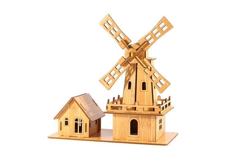 3D Wooden Puzzle Model – DIY Craft Kit & Elegant Home Décor Piece”