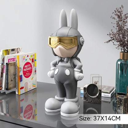 Elegant Rabbit Sculpture – Luxury Living Room Home Décor Ornament
