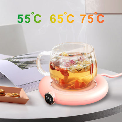 Smart LED Mug Warmer – 3 Temperature Control USB Heating Pad