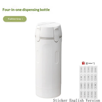 4-in-1 Travel Dispenser Bottle – Leakproof Portable Container for Toiletries & Perfume