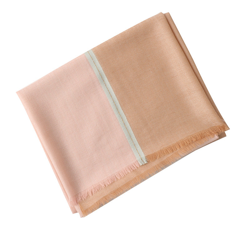 Ring Velvet Long Shawl – Autumn & Winter Cozy Wrap for Women