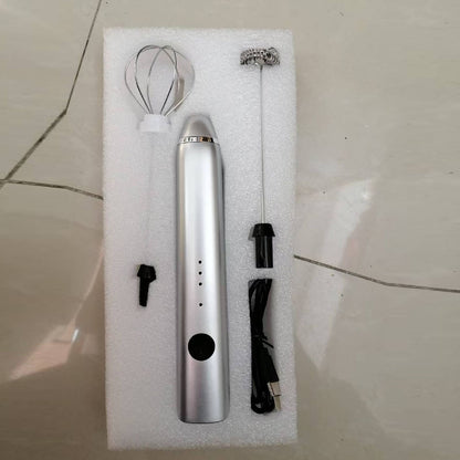 Rechargeable Portable Handheld Milk Frother – 3-Speed Foam Maker