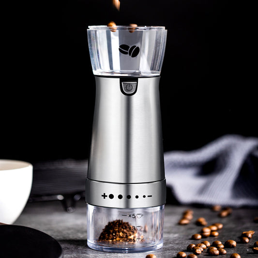 Electric Coffee Grinder – Adjustable Stainless Steel Burr Mill