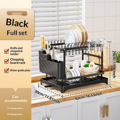 Elegant Multi-Functional Kitchen Organizer Cabinet for Bowls, Plates & Utensils