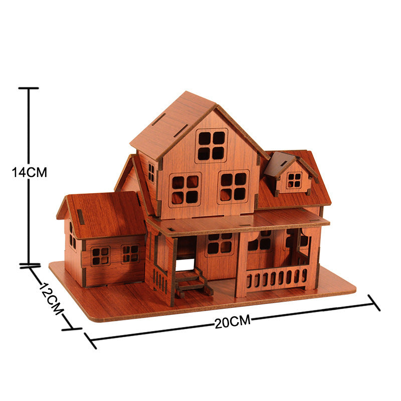 3D Wooden Puzzle Model – DIY Craft Kit & Elegant Home Décor Piece”