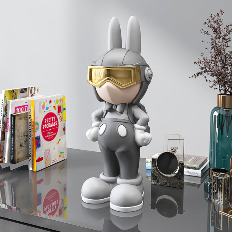 Elegant Rabbit Sculpture – Luxury Living Room Home Décor Ornament