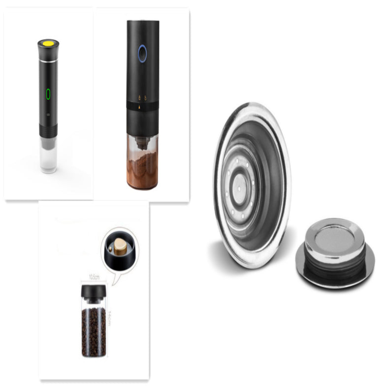 Electric 3-in-1 Portable Coffee Grinder & Espresso Maker – Travel & Home Use