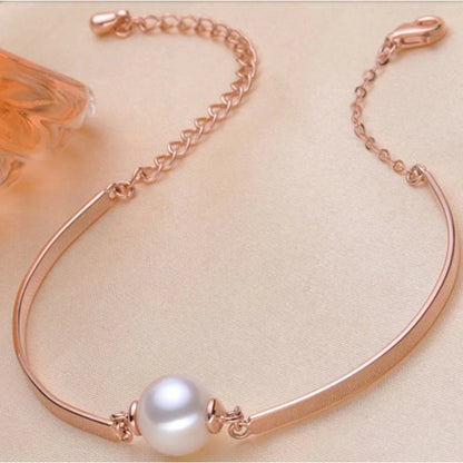 Ladies S925 Silver Pearl Bead Bracelet – Fine Jewelry