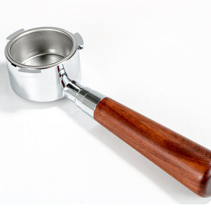 Premium 51mm Coffee Machine Handle – Wood & 304 Stainless Steel