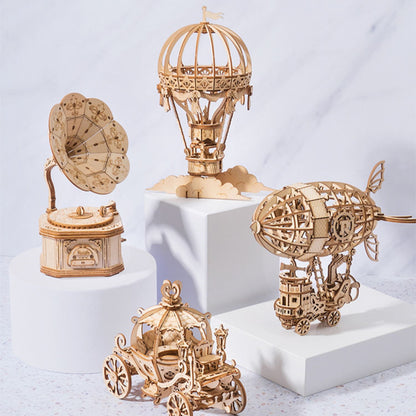 Wooden Model Building Kit – DIY Craft & Elegant Home Décor Piece