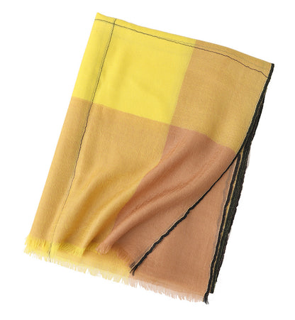 Multicolor Plaid Long Scarf – Cozy Cashmere Shawl for Women