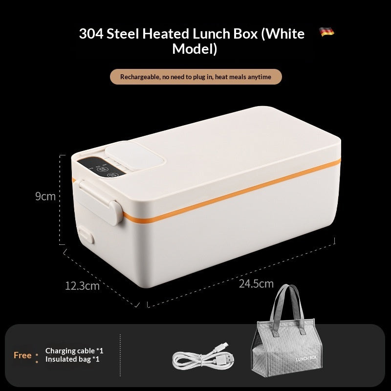 Smart Portable Food Warmer – Wireless Rechargeable Heated Lunch Box