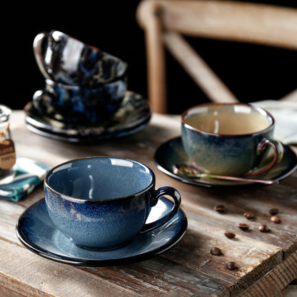 Elegant 250ml Ceramic Latte Coffee Cup - Stylish & Luxury Coffee Set