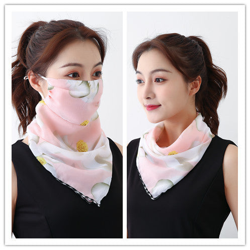 Lightweight Summer Gauze Scarf – Multifunctional Hanging-Ear Wrap