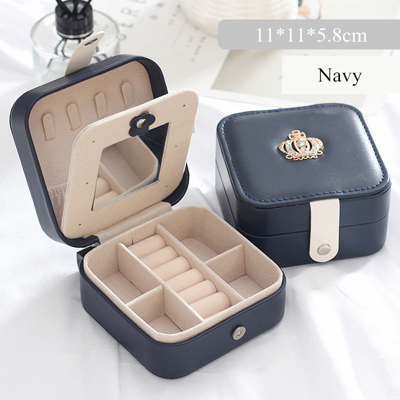 Luxury Travel Jewelry Organizer – Compact Portable Case for Rings & Earrings