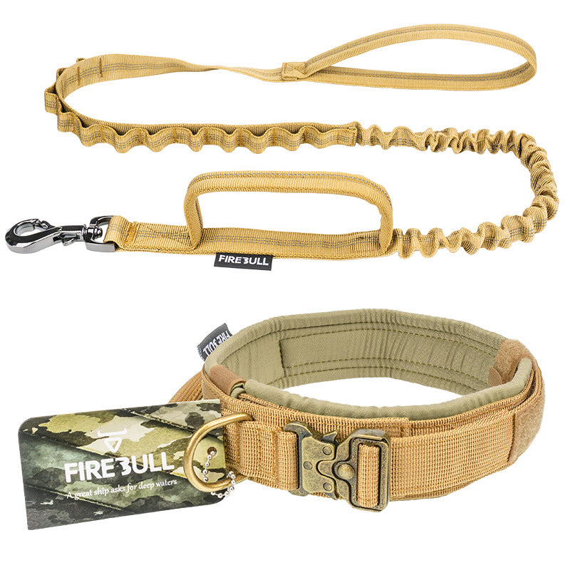 Tactical Dog Collar & Leash Set – Heavy-Duty Training Gear for Strong Dogs