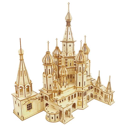 Saint Basil’s Cathedral 3D Wooden Puzzle – Premium Architectural DIY Model Kit