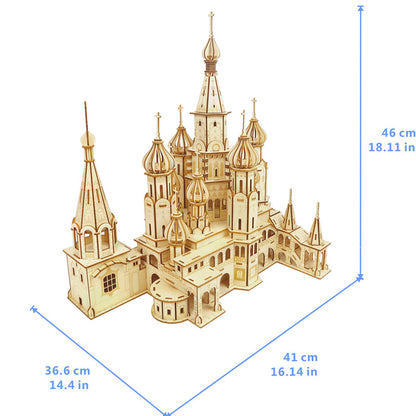 Saint Basil’s Cathedral 3D Wooden Puzzle – Premium Architectural DIY Model Kit