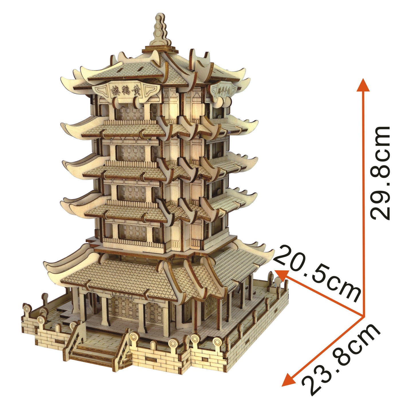 Yellow Crane Tower 3D Puzzle Model – A Timeless Symbol of Elegance & Craftsmanship