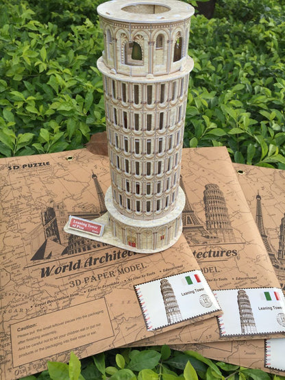 3D Paper Puzzle Building Model for Kids – Creative STEM DIY Craft Kit