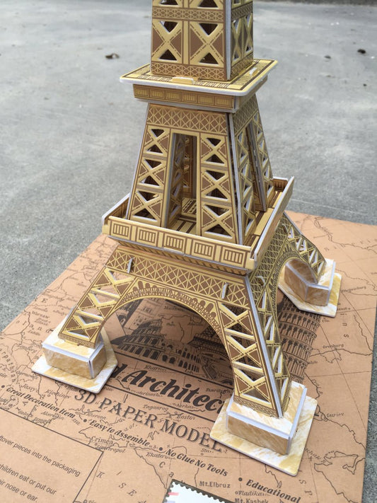 3D Paper Puzzle Building Model for Kids – Creative STEM DIY Craft Kit