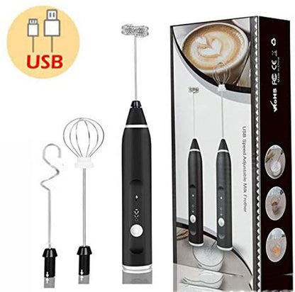 Rechargeable Milk Frother | Egg Beater | Cream & Juice Mixer