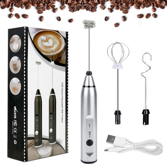 Rechargeable Milk Frother | Egg Beater | Cream & Juice Mixer