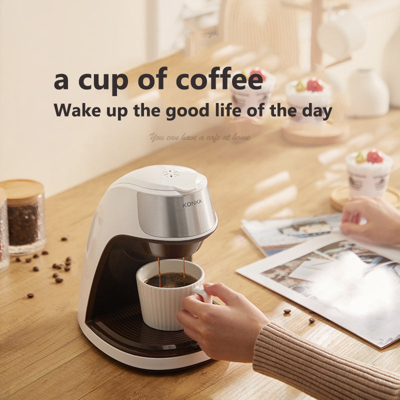 Portable Automatic Coffee Maker – Mini Espresso Machine for Home & Office