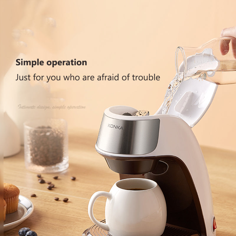 Portable Automatic Coffee Maker – Mini Espresso Machine for Home & Office