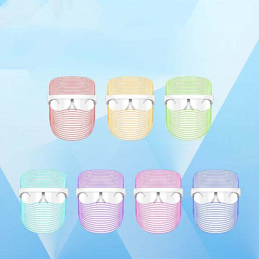 LED Facial Mask 7 Modes – Skin Whitening, Anti-Aging & Home Spa Therapy