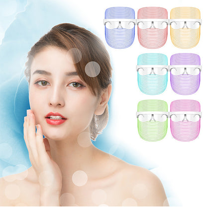 LED Facial Mask 7 Modes – Skin Whitening, Anti-Aging & Home Spa Therapy